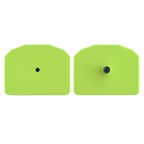 Chartreuse small animal tag