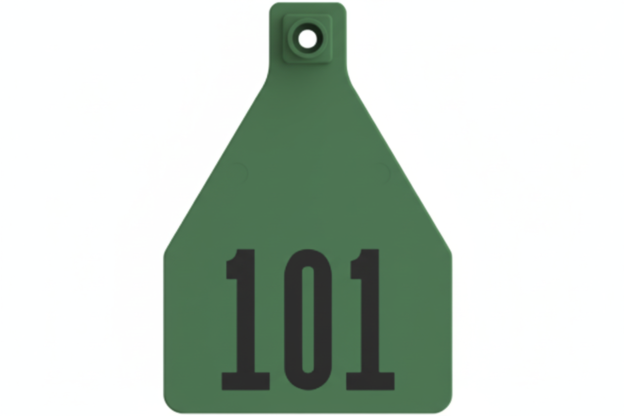 Green Herdsman Pre-Numbered Cow Tags