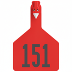 Red Z1 cow tag