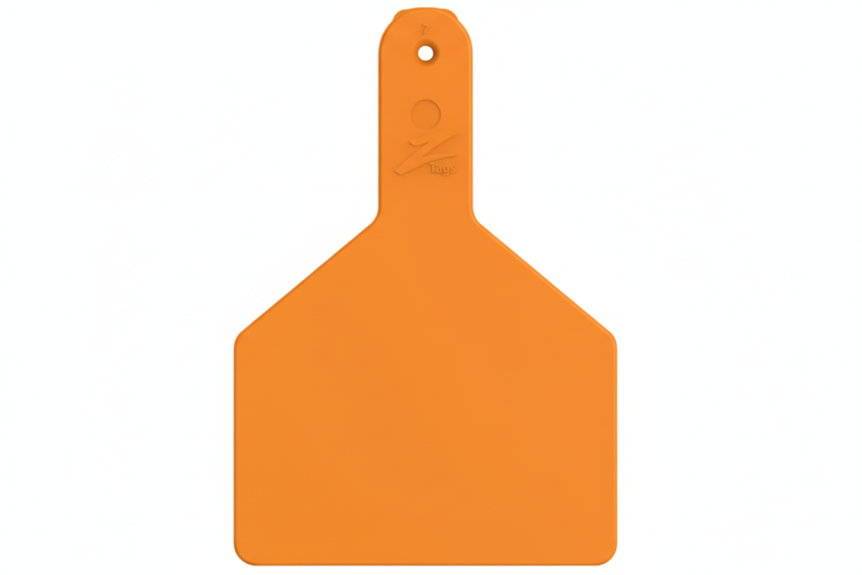 Orange Z1 Blank Cow Tags