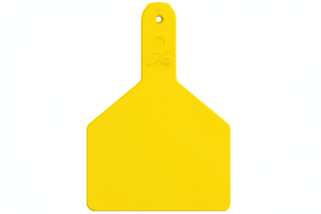 Yellow Z1 Blank Cow Tags