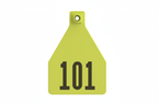 Chartreuse Herdsman Pre-Numbered Cow Tags