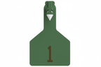Green Z1 Pre-Numbered Long Neck Calf Tags