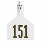 White Z1 cow tag