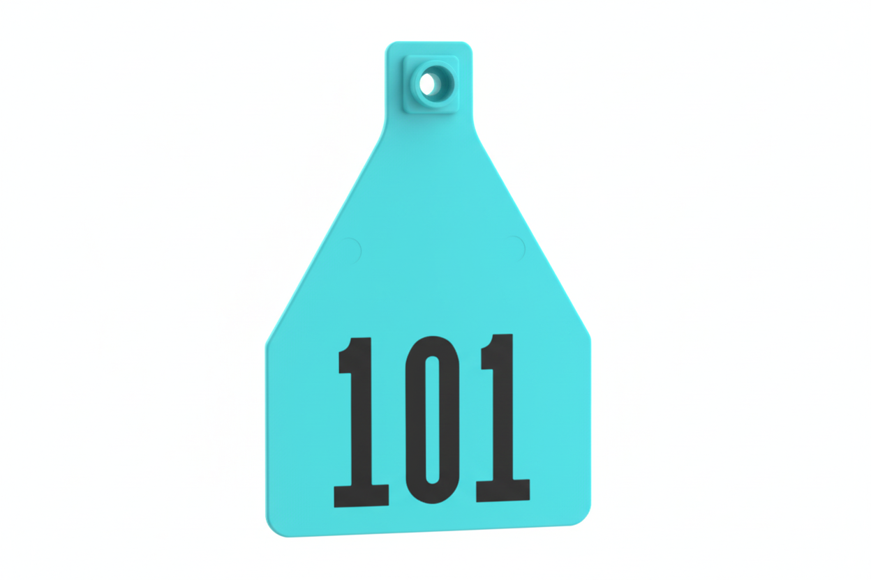 Turquoise Herdsman Pre-Numbered Cow Tags