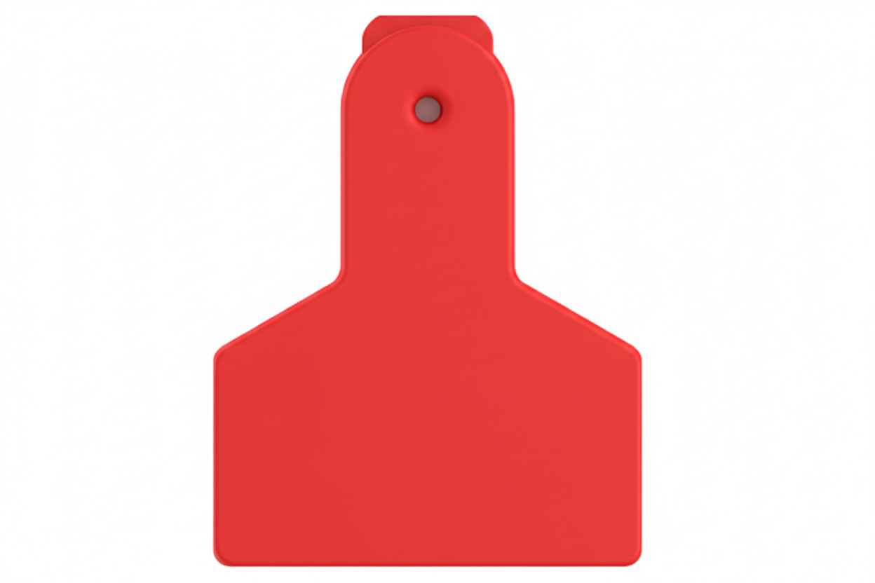 Red Z1 Blank Small Animal Tags