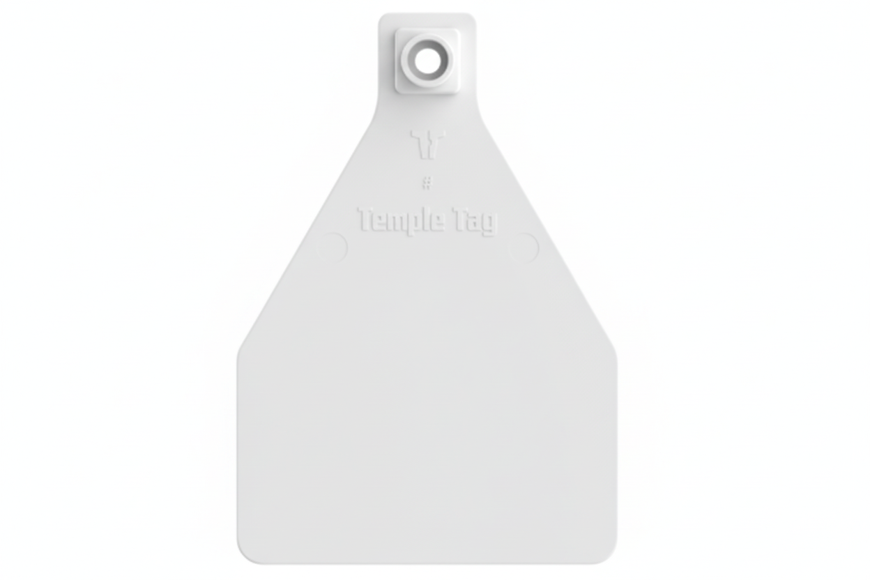 White Herdsman Blank Cow Tags