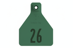 Green Herdsman Pre-Numbered Calf Tags