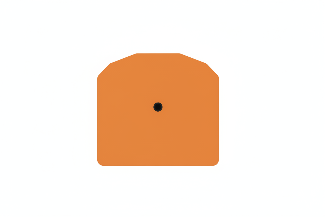 Orange Herdsman Blank Small Animal Tags