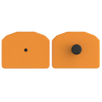 Orange small animal tag