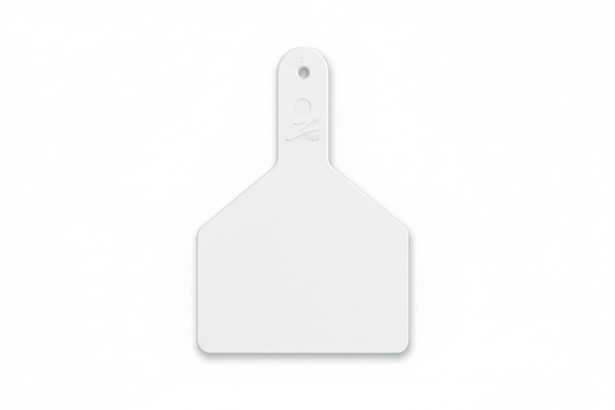 White Z1 Blank Cow Tags
