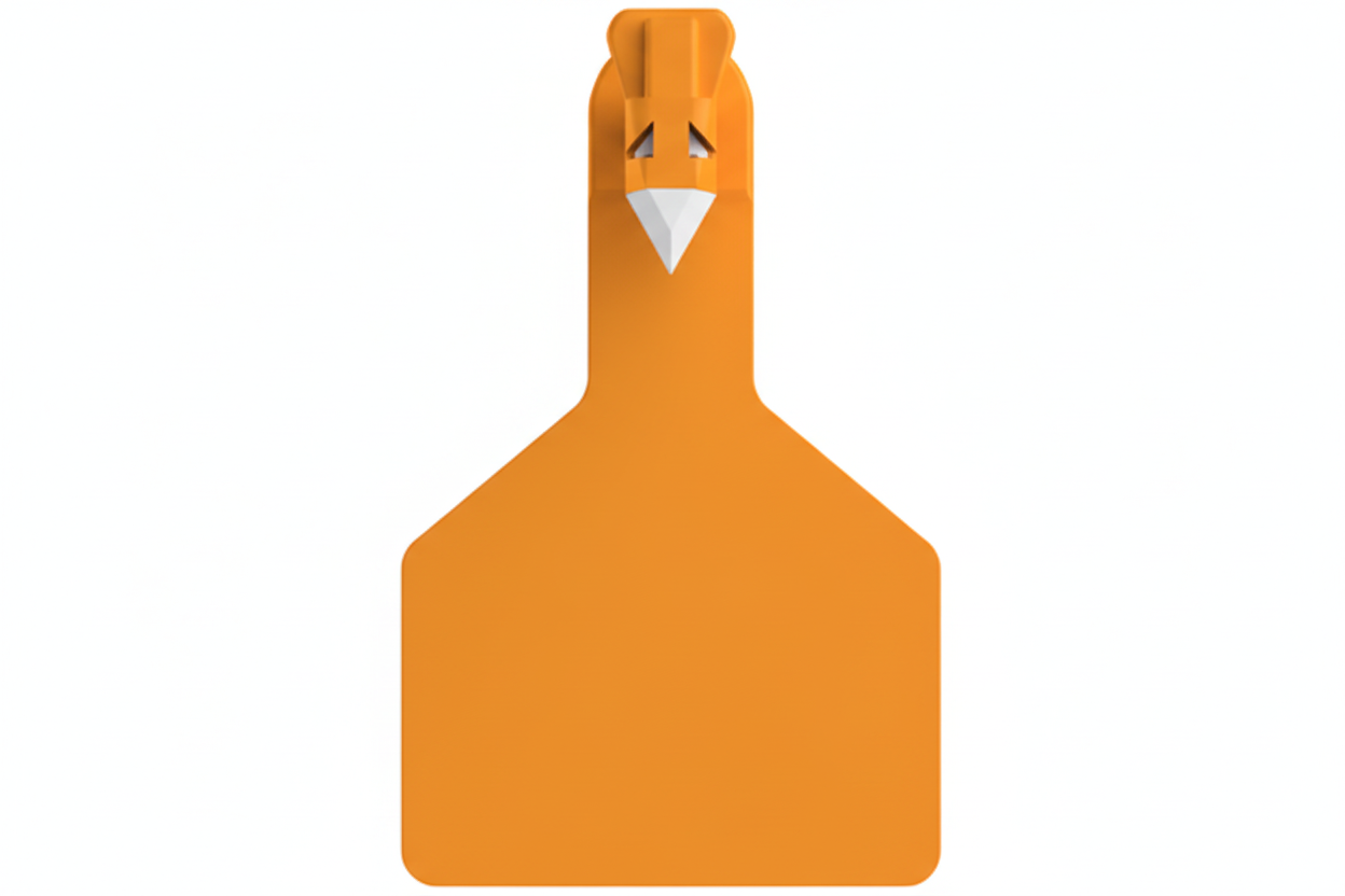 Orange Z1 Blank Long Neck Calf Tags