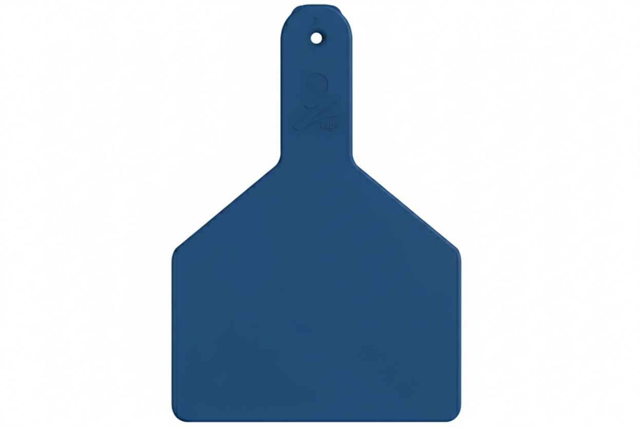 Blue Z1 Blank Cow Tags