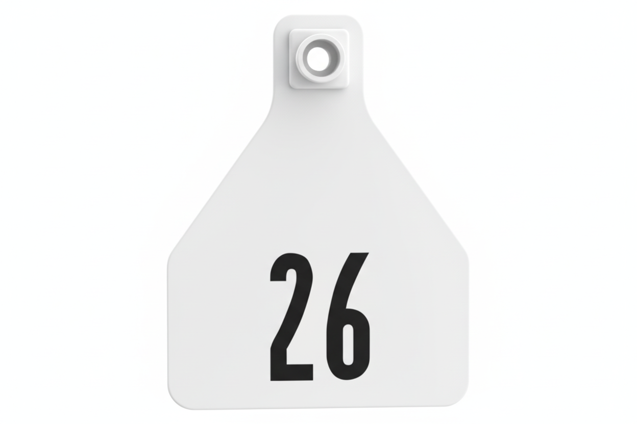 White Herdsman Pre-Numbered Calf Tags