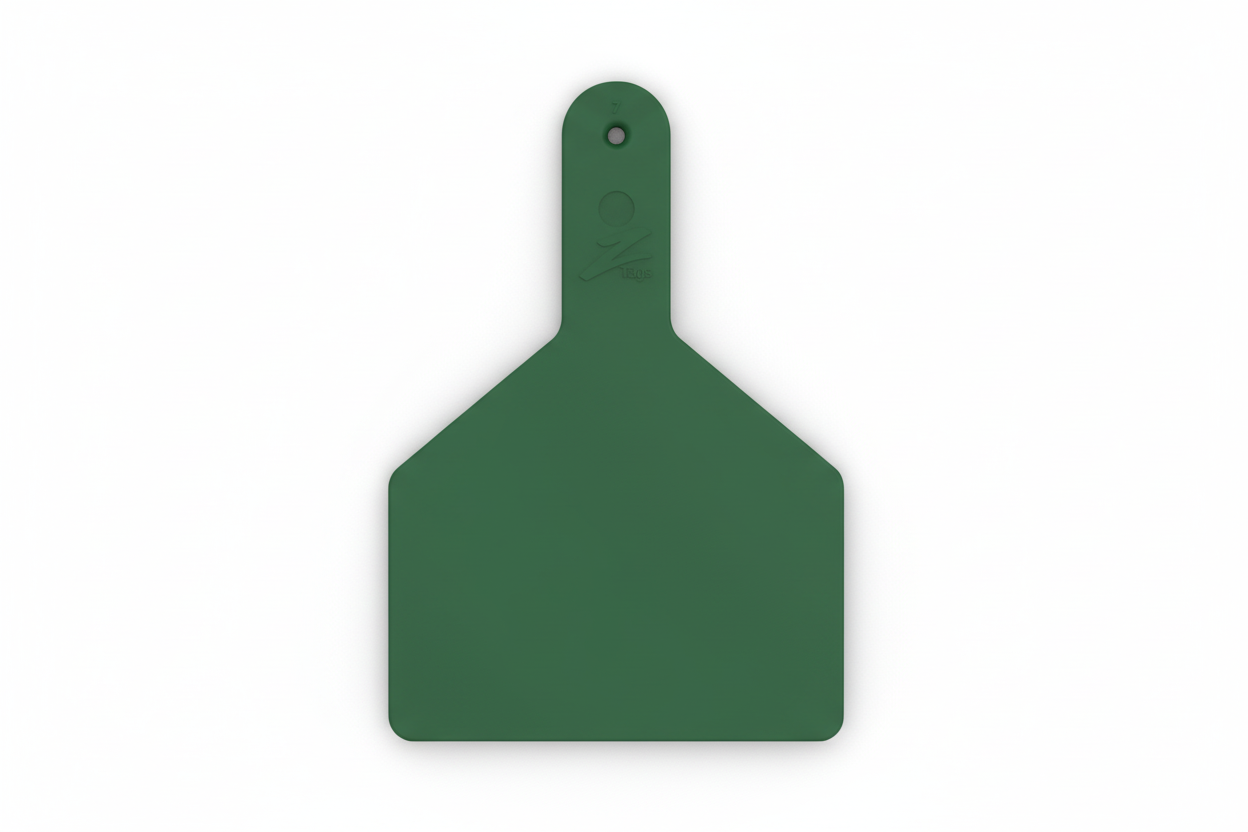 Green Z1 Blank Cow Tags