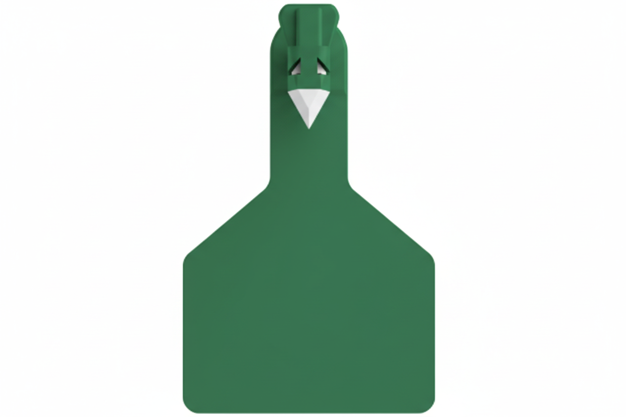 Green Z1 Blank Long Neck Calf Tags